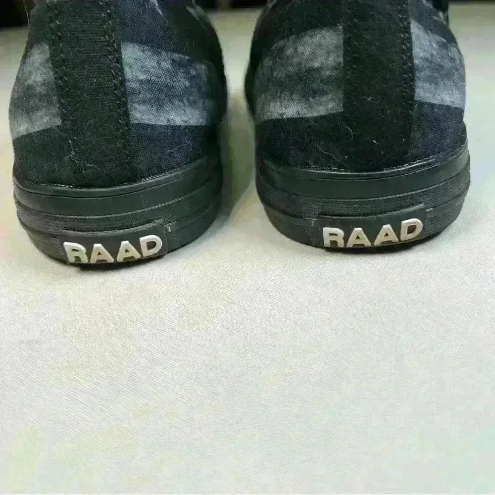 COPY - NEW RAAD BLACK AND WHITE FLAG HIGH TOPS MEN 10 WOMEN 11.5 - Picture 11 of 12